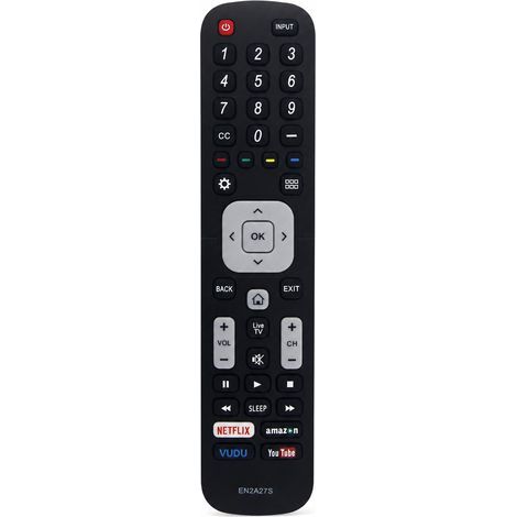 Télécommande TV Compatible avec Hisense et Sharp, EN2A27S, sans configuration (1/5)