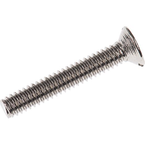 Vis à métaux RS PRO M2 à tête Fraisée fendue en Laiton, 12mm ( Prix pour Sachet de 100 ) (1/2)