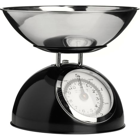 Premier Housewares Black Half Circle Design Kitchen Scale - 5kg (1/2)
