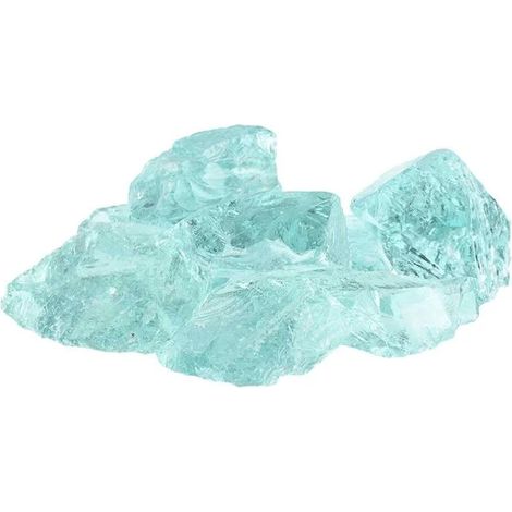 Pierre de jardin turquoise de 12 cm (verre) (1/5)