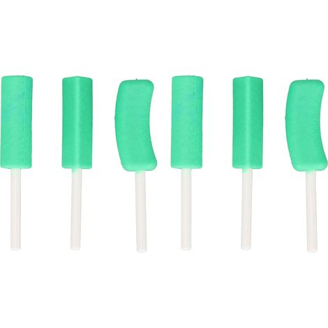 Lot de 6 mâchoires orthodontiques en silicone hygiénique, arôme menthe verte, pour aligneurs dentaires, usage domestique et voyage, portable. (1/5)
