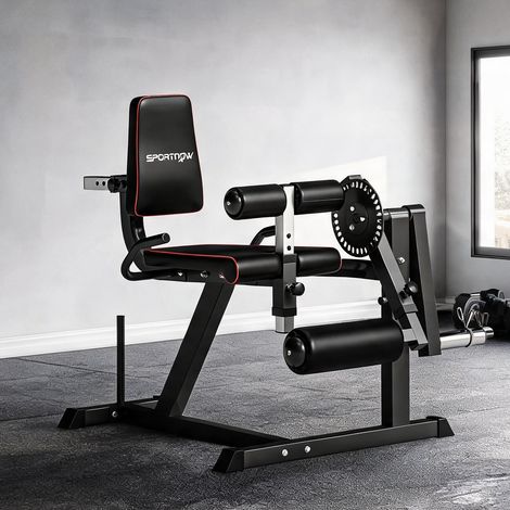 Banc de musculation coloris gris noir en acier 100 x 90 x 105 cm (1/5)