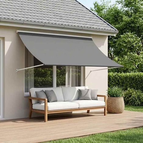 Teenpull – Markise Hellgrau 400 x 150 cm (1/5)