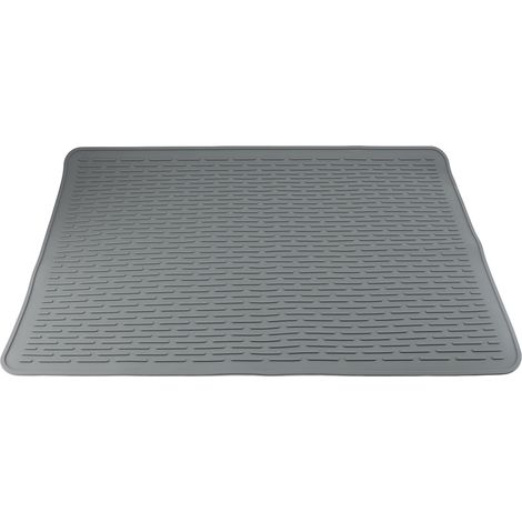 Housse en silicone pour plaque de cuisson vitrocéramique, protection pour plaque de cuisson vitrocéramique, égouttoir à vaisselle XL polyvalent, couleur grise. (1/5)