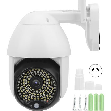 Caméra de vidéosurveillance 1080p, 122 LED, IP66, réalité virtuelle 350x90, surveillance sans internet (1/4)