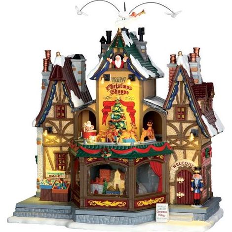 Bottega Natalizia VILLAGGIO DI NATALE LEMAX 55026 - GIOSTRINA NATALIZIA  Holiday Hamlet Christmas Shoppe