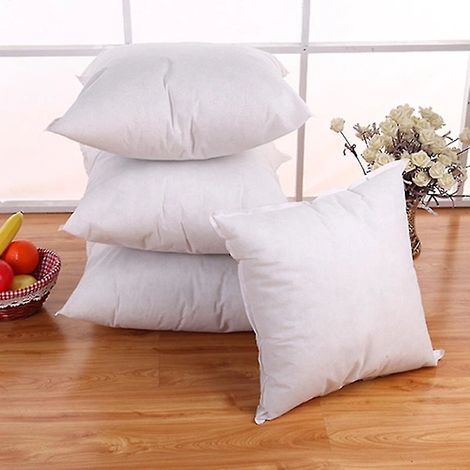 Filiyano – Oreiller 4545 cm, taie d'oreiller standard 4545 cm, lin blanc, simili cuir (BT) (1/5)