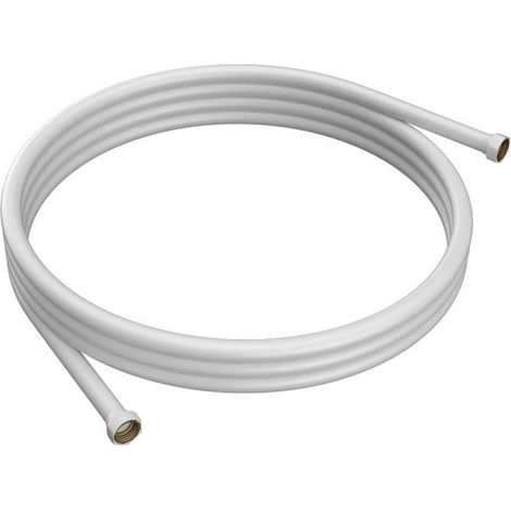 Tubo flessibile per doccia 150 cm acciaio inox bianco KAM-KANDA BIANCO kamalu