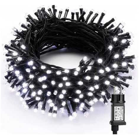 Guirlande Lumineuse Noël Intérieur Exterieur, 20M 200 LED Blanc Froid Guirlande Lumineuse Electrique 8 Modes Étanche LED Lumière pour Décoration Noël Fête Mariage Arbre Festival Jardin (1/4)