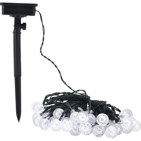 9,5 m lange LED-Solar-Lichterkette, IP44 wasserdicht, warmweißes Licht mit 8 Beleuchtungsmodi für Garten, Terrasse, Hochzeit, Party und Außenbereich (1/5)