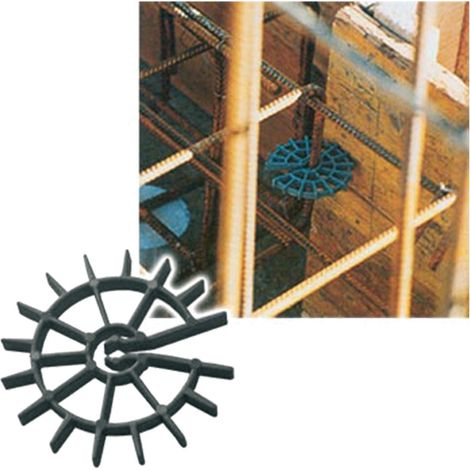 DISTANZIATORE PER CASSERO CIRCOLARE mm 67 x h.7 - per tondino min 6 max 12 mm
