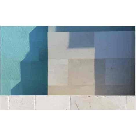 Bordo perimetrale piscina 600x300 cm rettangolare in pietra naturale 2 cm