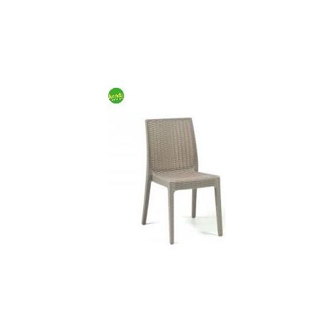 Sedia Dimaplast selene tortora