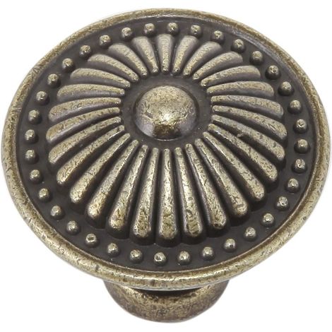 Set aus 15 antiken Messing-Schubladengriffen, antiken goldenen Möbelgriffen für Kommoden, Kleiderschränke und Garderoben