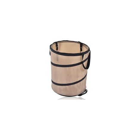 Sac de jardinage pliable de 10 gallons, sacs de déchets de jardin collecteur de feuilles, poubelle de camping, seau pliable, tissu Oxford à ressort en acier renforcé (1/5)