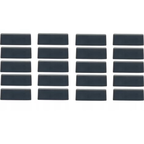Lot de 20 cache-trous de drainage anthracite – Protection contre saleté et insectes – Montage rapide sans outil – Pour fenêtres (1/4)