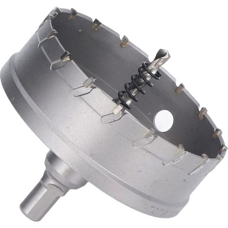 Scie cloche, foret, ouvre-trou, fraise en carbure TCT, outil de perçage pour métal et bois, 100 mm/3,94 pouces. (1/5)