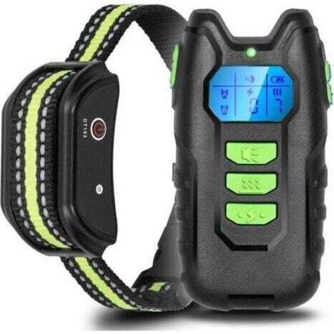 Wiederaufladbares ferngesteuertes Hundeerziehungshalsband mit 300 m Reichweite, IP67 wasserdichtes Elektrohalsband mit Vibrations- und Schockfunktion (1/4)