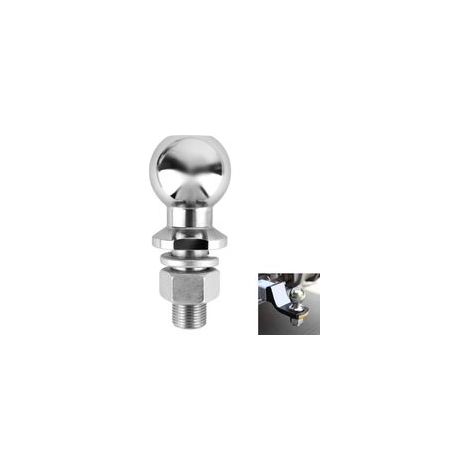 50 mm Boule d'attelage de remorque 3,5 t Vis droite Diamètre : 25 mm Pour rail d'attelage jusqu'à 3,5 tonnes