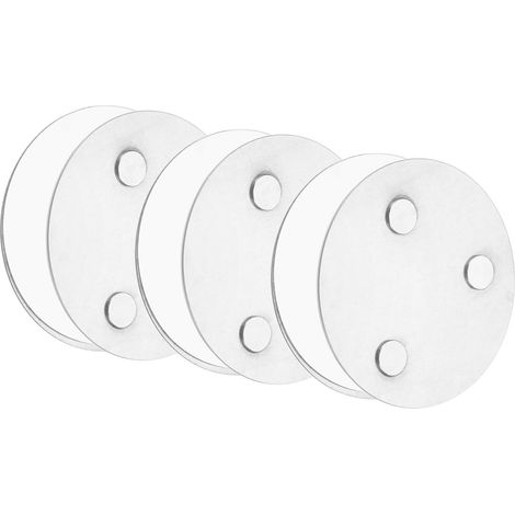 3 Pcs Support Magnétique pour Détecteur Brume avec Pastilles Adhésives Extra Fortes Montage Magnétique Universel à 3 Voies pour Suspendre 50mm Diamètre pour Alarmes (1/5)
