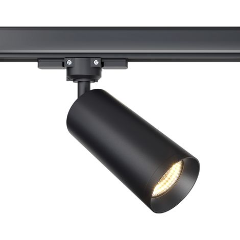 Spot rail 3 phases noir GU10 10W Maytoni Focus Tech (1/5)