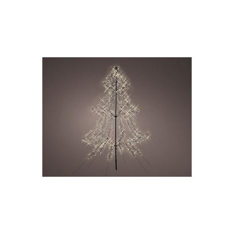 LED Light-up-Baum Cluster Tw.a 200cm-1200L,schwarz/wweiss