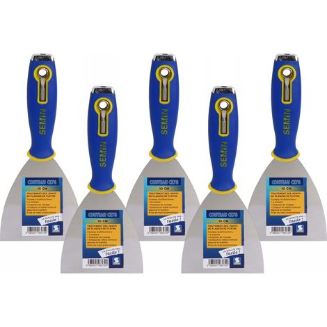 Lot de 5 couteaux à enduire multifonctions Semin CE 78 - 10 cm (1/4)