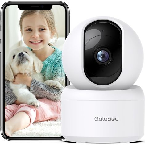 2K Caméra Surveillance WiFi Intérieure pour Bebe/Chien/Chat/Animaux (1/5)