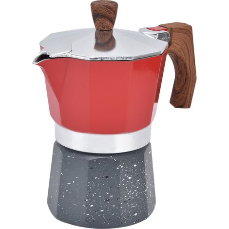 Cafetière de table octogonale à paroi épaisse, pour 6 tasses, idéale pour le camping, la maison ou le bureau. (1/5)