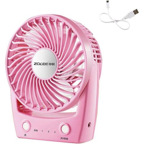 Ventilateur de bureau USB sans pile, petit ventilateur de table personnel, vert, multicolore, pour intérieur et extérieur (1/5)