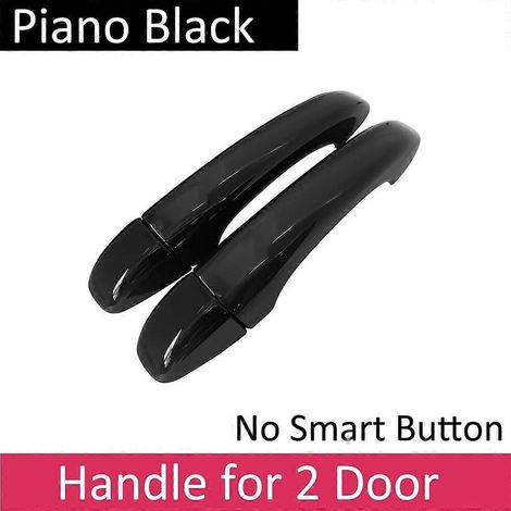 Poignée de porte extérieure noire pour Renault Clio Lutecia V MK5 BF 2019-2022 - Accessoires auto - Autocollants - Sans bouton intelligent (1/5)