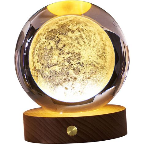 Veilleuse Boule de Cristal 3D, Lumière Douce et élégante (1/5)