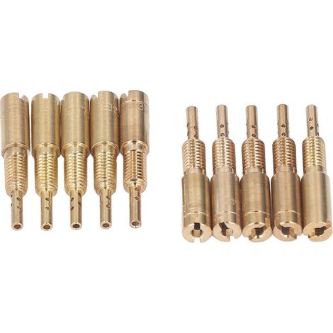 Kit of Jets lents pilot of carburetor, 10 pieces, 15-25 30-40 metal for Mikuni HS40 HSR42 HSR45 (1/5)