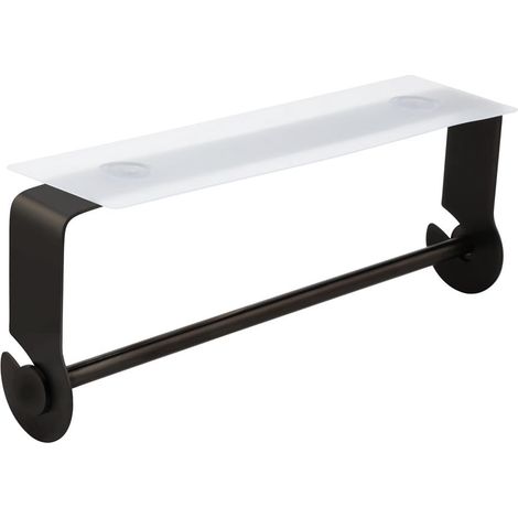 Support Pour Essuie-Tout - En Acier Inoxydable - Adhésif Sans Perçage - Pour Cuisine Et Salle De Bains - 28,5 X 10,5 X 5 Cm - 1 Pièce (1/5)