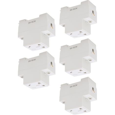 Prise de courant 5 trous 250V matériau durable socles stables sûrs robuste prise modulaire industrielle AC30-165 (1/5)