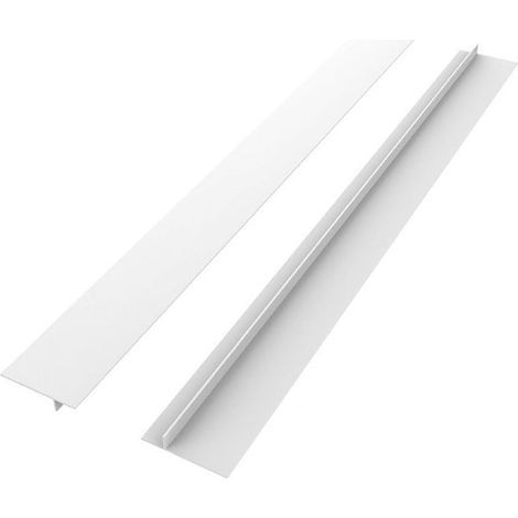 Silicone sealant for kitchen worktops, spill-proof sealant between the worktop and the cooker, pack of 2, white 53 cm (1/5)