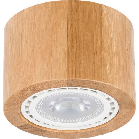 Aufputz-LED-Holzröhre 135 Eiche Wohnzimmer Küche STILVOLLE