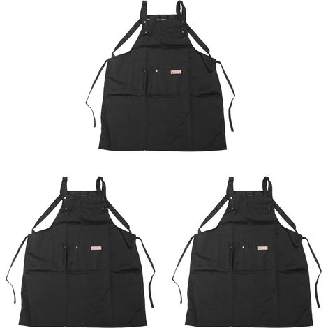 3X B Noir Styliste Professionnel Tablier Imperméable de Coiffure Coloriage Shampooing Coupes de Cheveux Wrap Tissu de Coiffure Salon Outil (1/5)