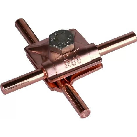 Dehn MV-Klemme Cu f. Rd 8mm m. Sechskantschraube 390057 (1/2)