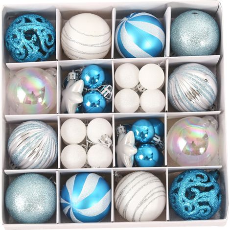 Boules De Noël - Décoration Arbre De Noël - Pour Intérieur - Lot De 12 (1/5)