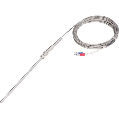 Sonde Thermocouple Type K 150 mm, Plage 0°C à 600°C, Réponse Rapide, Câble 5 Mètres, Capteur de Température (1/5)