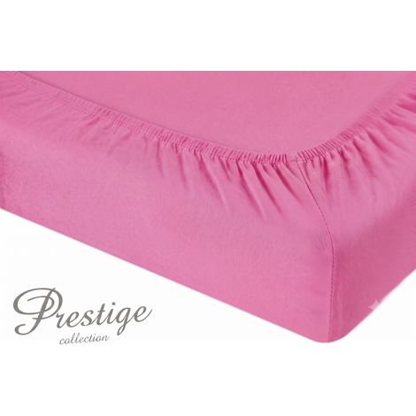 Jersey-Spannbettlaken 160x200 Dunkelrosa Prestige Kollektion 160 g/m²