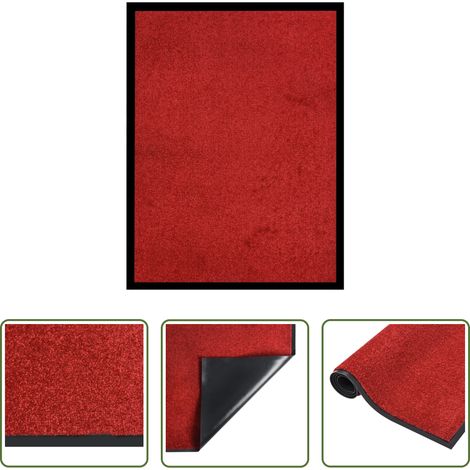 Tapis de bienvenue - Paillasson Rouge 40x60 cm (1/5)