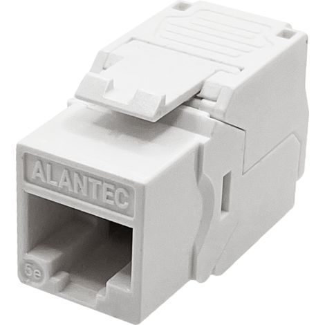Modulo Keystone RJ45 UTP cat.5e senza attrezzi, sottile, bianco Alantec