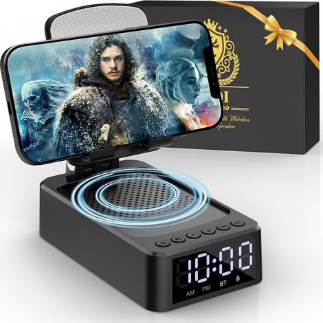 3-in-1 Enceinte Bluetooth Support Telephone, Cadeau Papa (1/5)