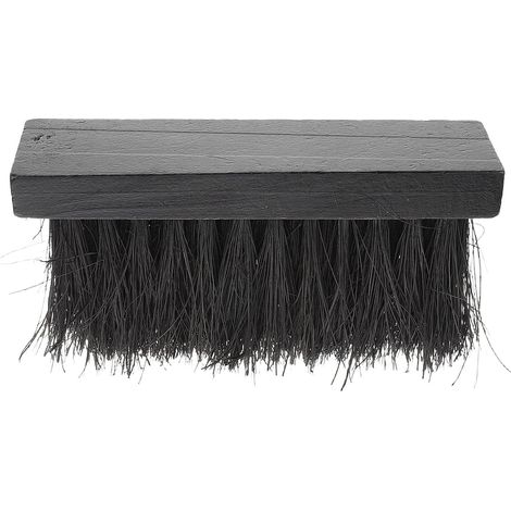 Brosse de nettoyage cheminée en fibres noires avec manche bois pour (1/5)