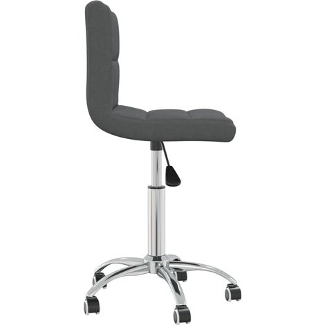 Chaise pivotante de salle à manger,Chaise de cuisine Gris foncé Tissu CFW50264 (1/5)