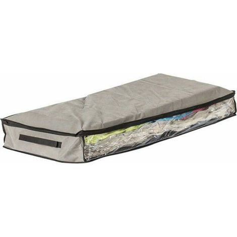 Trade Shop - Contenitore Salvaspazio Sottoletto Tessuto Cambi Stagione Coperte Vestiti 105x45cm -