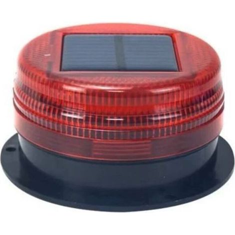 SABIR Lampe de poche magnétique puissante pour toit solaire, lampe de poche pour véhicule d'ingénierie, feu de stationnement de nuit solaire,rouge (1/2)
