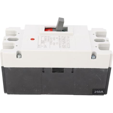 Disjoncteur miniature 2P, boîtier moulé, interrupteur de protection de circuit CC 1000 V 250 A 20 kA (1/5)